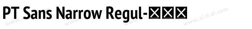 PT Sans Narrow Regul字体转换